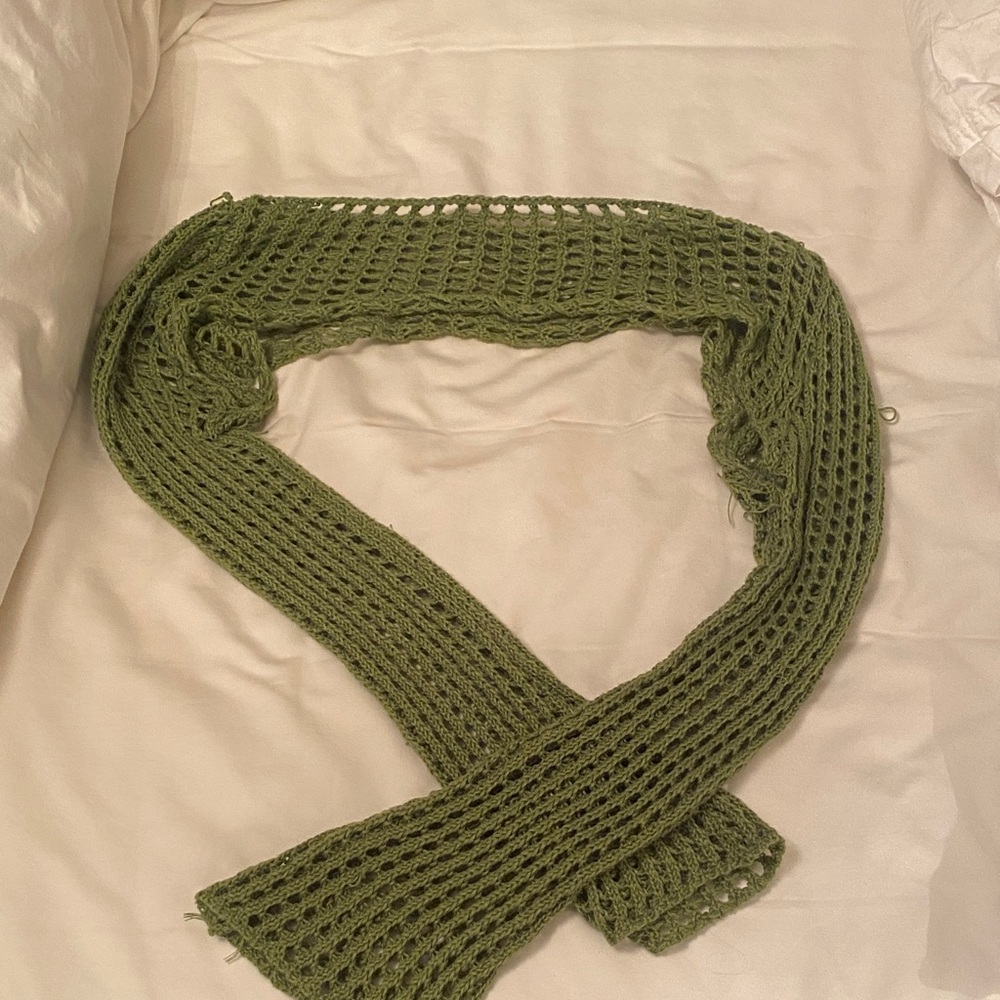 Green Knit Scarf